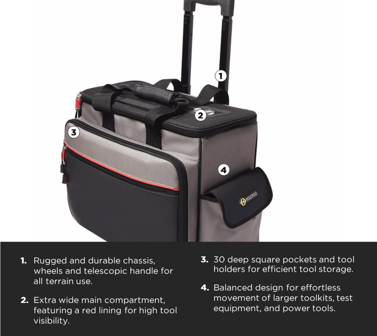 Magma MA2650 Technician's Wheeled Toolcase, Tool bag