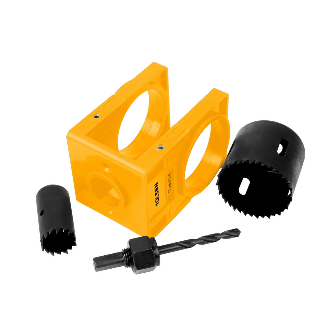 Tolsen 75863 lock installation hole saw set, 4 pieces