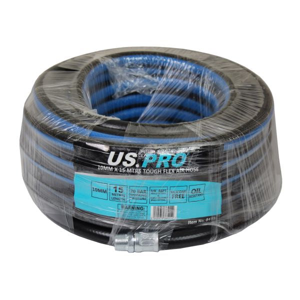 US PRO 8173 10MM X 15 MTRS Tough flex air hose 20BAR oil resistant