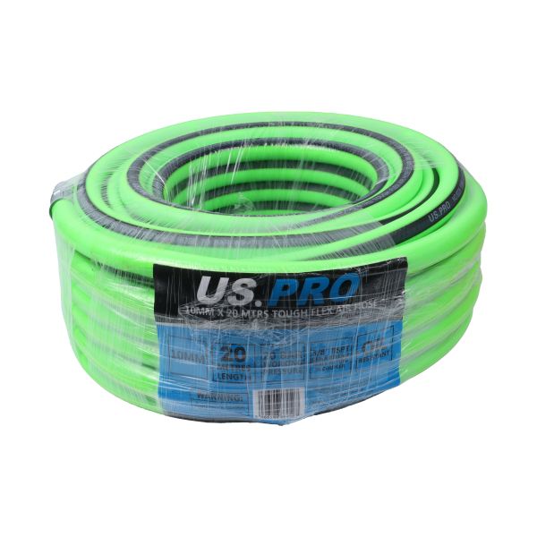 US PRO 8225 10MM X 20 MTRS Tough flex air hose 20 Bar oil resistant