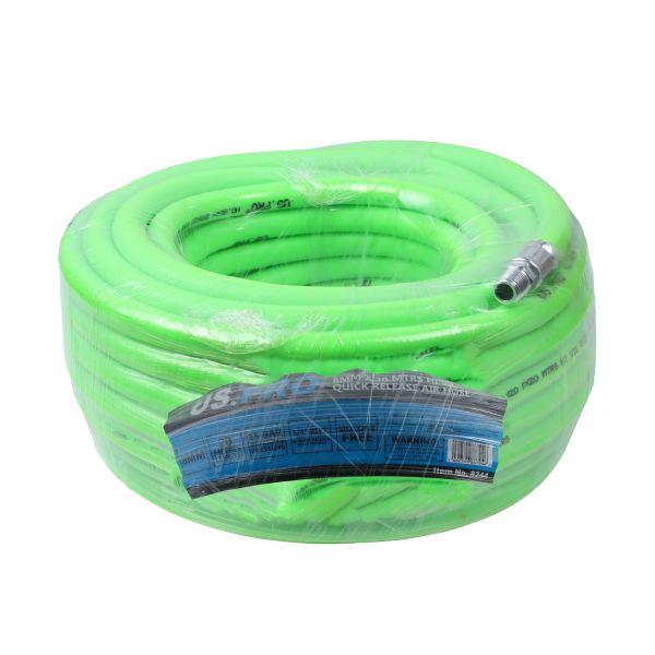 US PRO 8244 8MM X 20 MTRS Hi vis quick release air hose 15 BAR