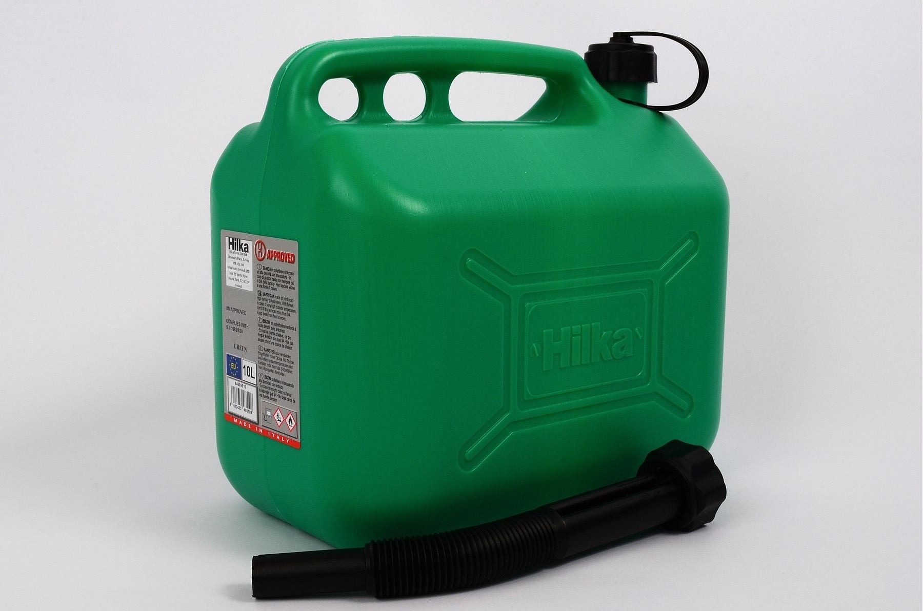 Hilka 10L Green Plastic Fuel Can - 84809510