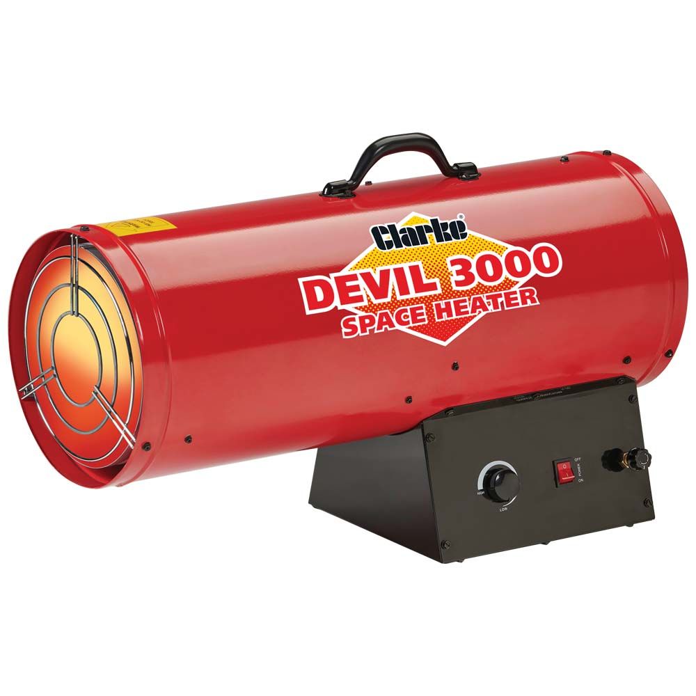 Clarke devil 3000 82kW propane gas fired space heater (230V)