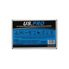 US PRO 8612 4PC Smoothing & Hammering bits for air Hammer