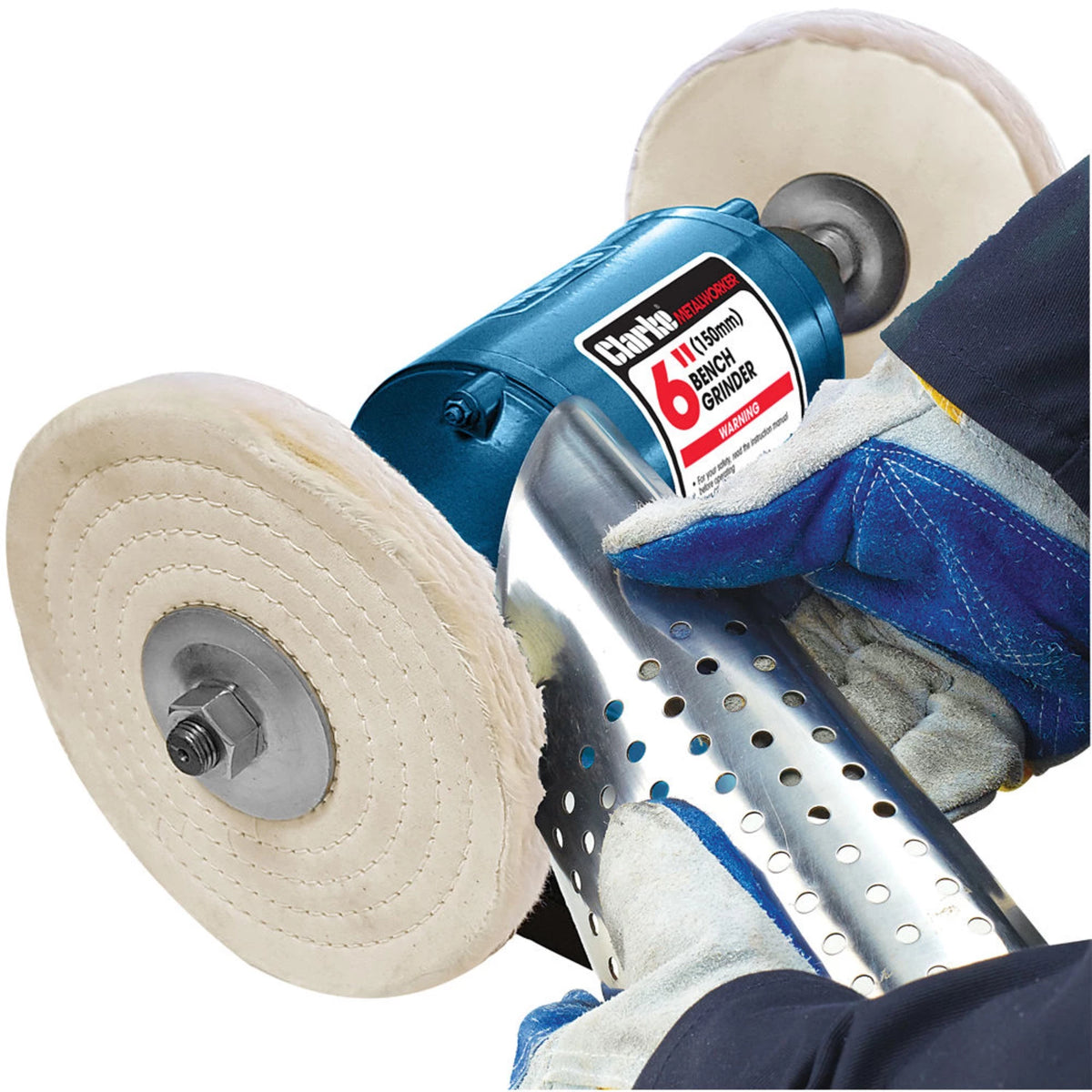 Clarke CBB150 250W 6'' Bench Buffer/Polisher (230V)