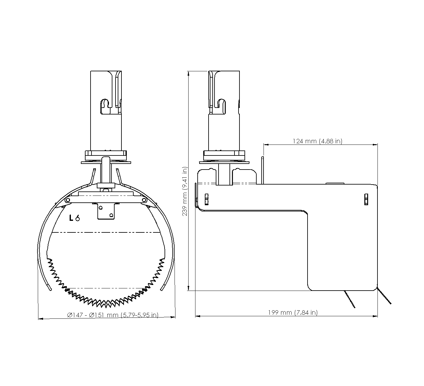 Nordisk TX11 twin flap Rat Blocker  6 inches / 150mm, RAT92018