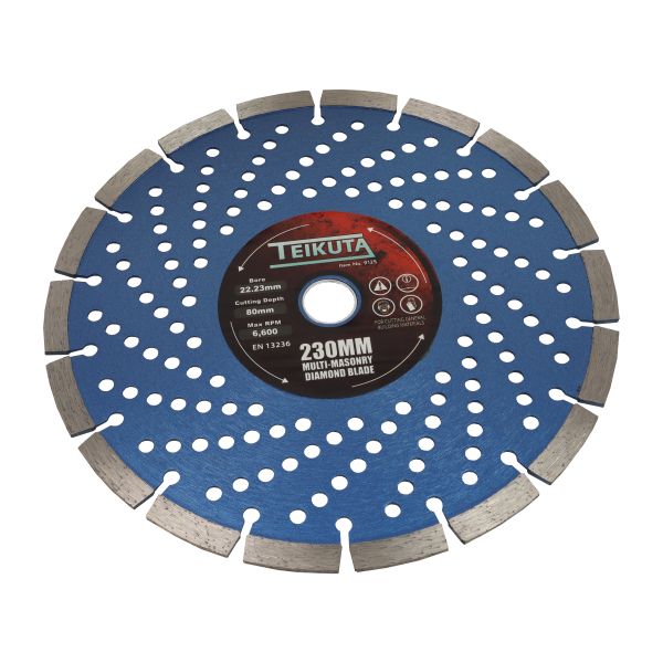 Teikuta 230 X 10 X 22.23MM Multi-Masonry Diamond Blade - 9125