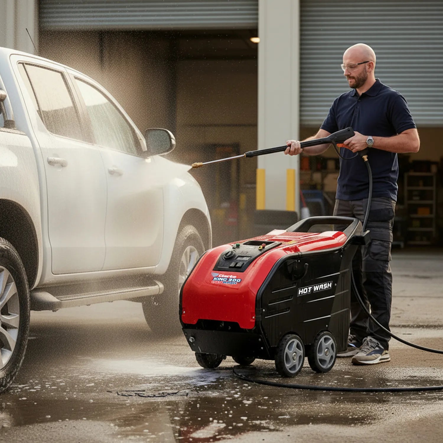 Clarke KING 300 Professional Hot Washer 150bar (230V)