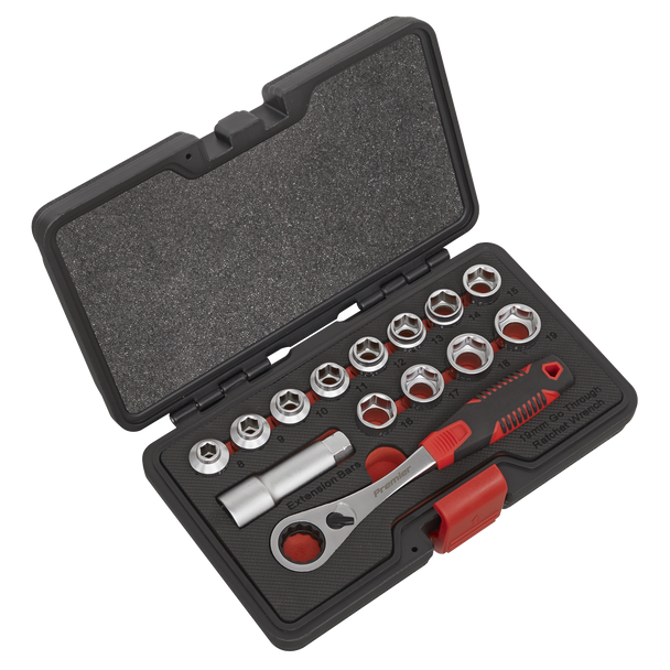 Sealey AK6926 Low Profile Go-Through 3/4" Socket Set 14pc