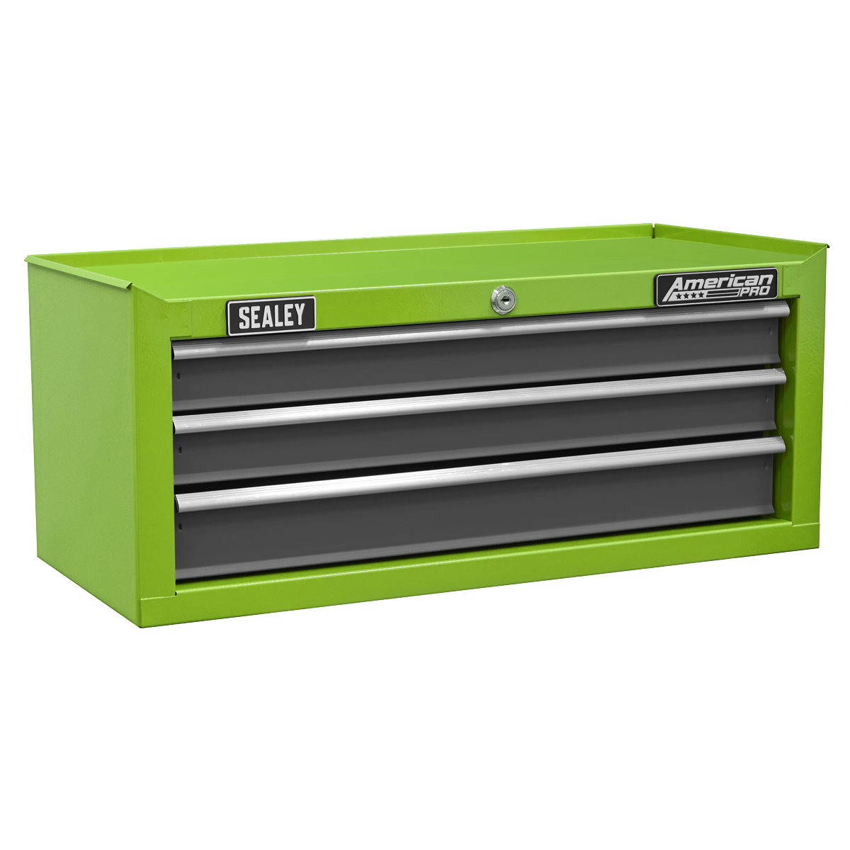 Sealey AP22309BBHV American PRO® Mid-Box Tool Chest 3 Drawer - Green/Grey