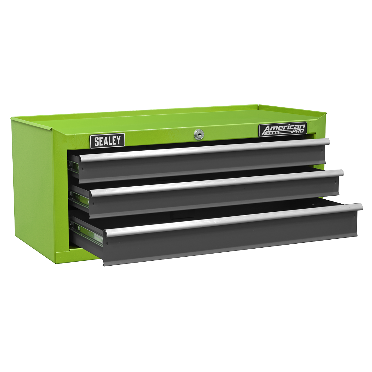Sealey AP22309BBHV American PRO® Mid-Box Tool Chest 3 Drawer - Green/Grey