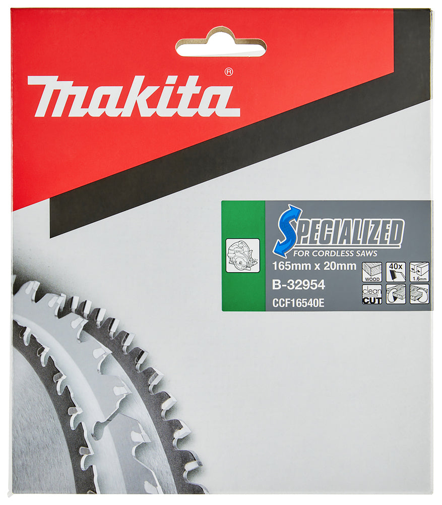 Makita B-32954 Specialized Blade for Cordless Saws 165x20x40T