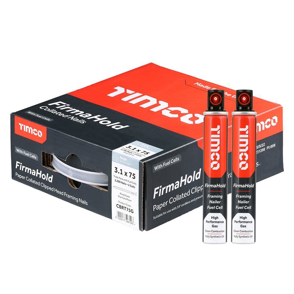 Timco FirmaHold Nail & Gas RG BRT 3.1 x 75/2CFCmm 2200 PCS