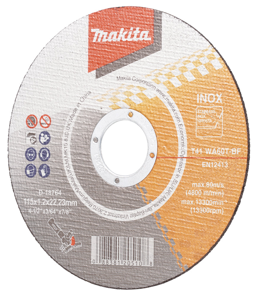 Makita D-18764-10 Cut-Off wheel 115mm
