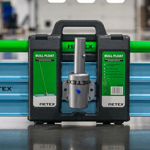 Metex magnesium round-end bull float kit with 1200mm blade, handles and carry case – view 3