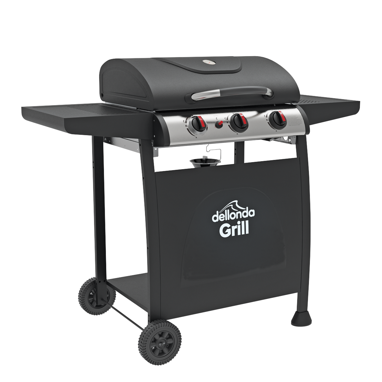 Dellonda DG14  3 burner gas BBQ grill with piezo ignition & thermometer