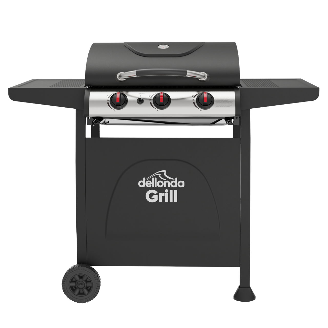 Dellonda DG14  3 burner gas BBQ grill with piezo ignition & thermometer