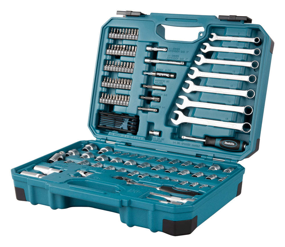 Makita E-06616 hand tool & screw bit set, 120 pcs