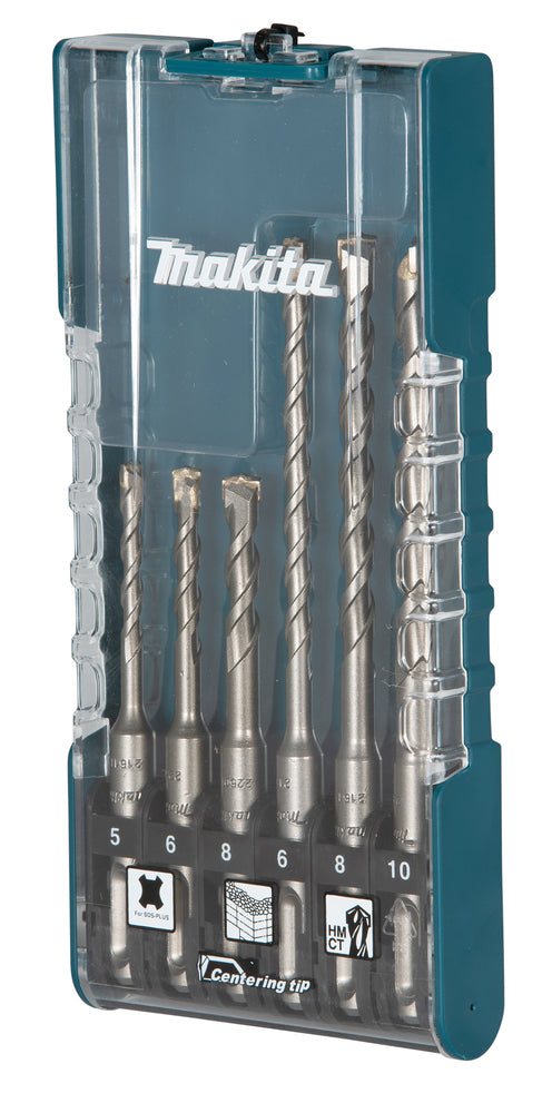 Makita E-15730 T.C.T hammer drill bit set, SDS-PLUS, 12 pcs