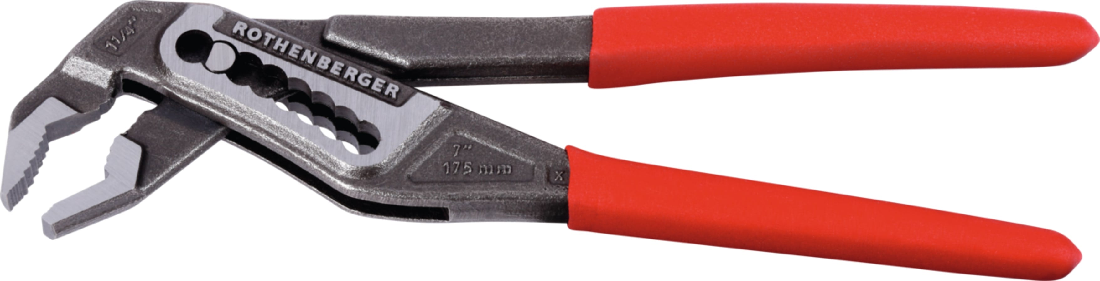 Rothenberger 1000000215 "Rogrip M" Water Pump Pliers, Grey/Red, 7-Inch