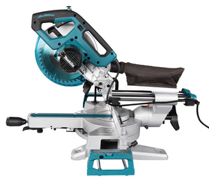 Makita sliding compound miter saw on a white background