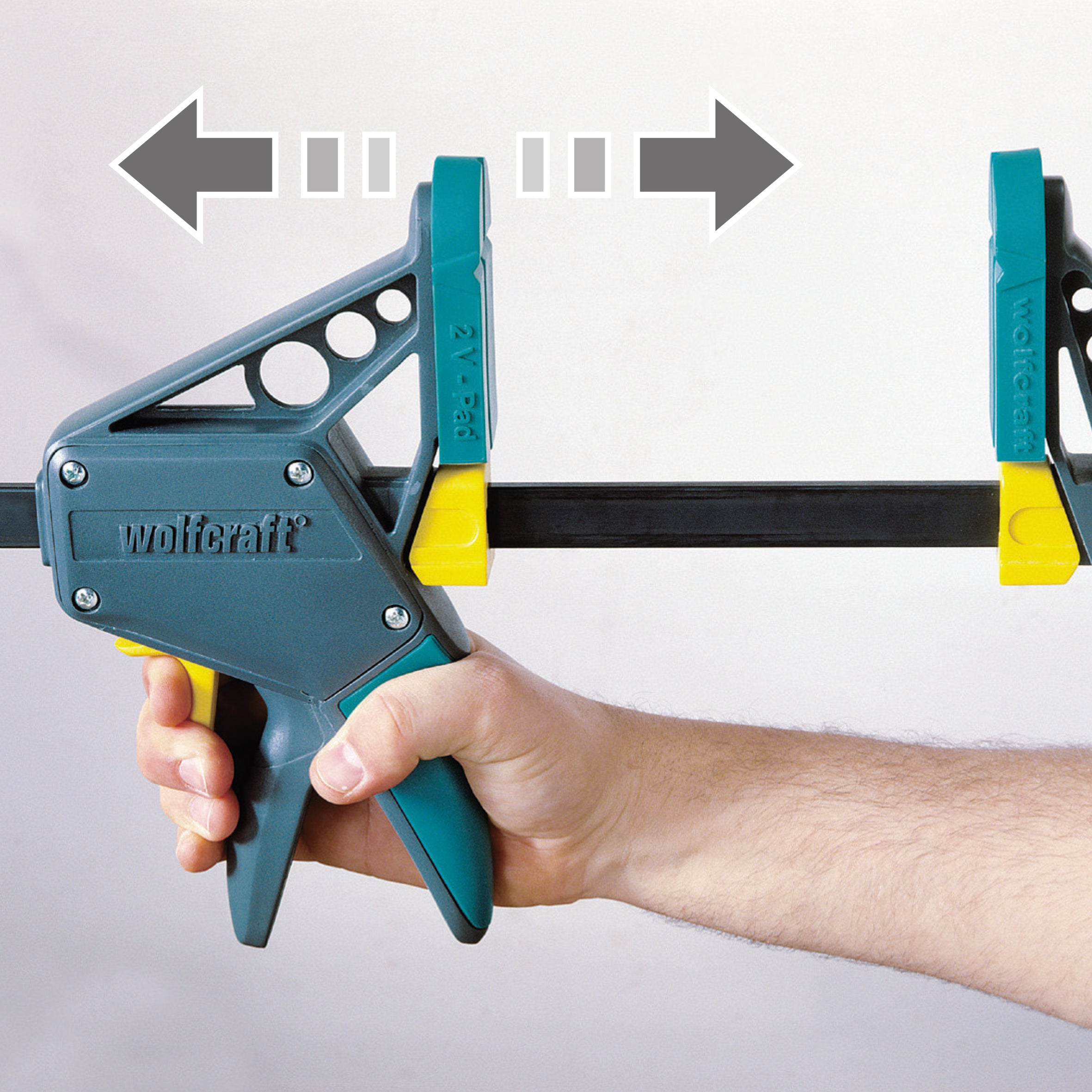 Wolfcraft PRO L One-Hand Clamp 450 mm 3032000