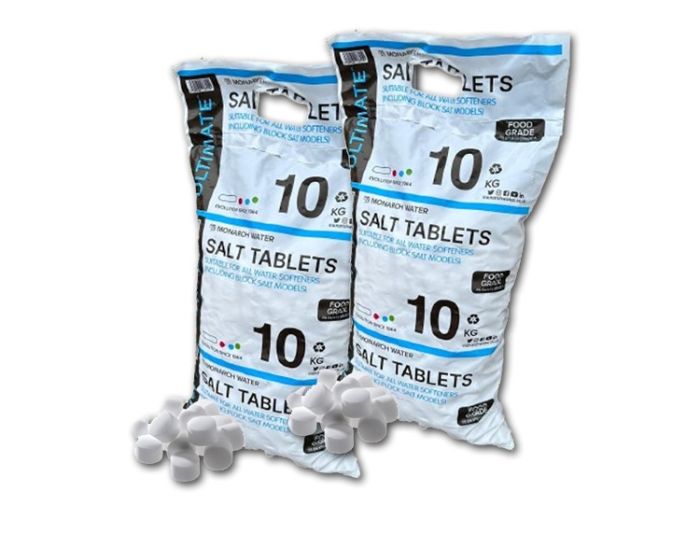Monarch 2x Ultimate Water Softener Tablets Salt - two bags of 10kg