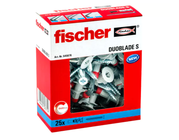 Fischer 545676 plasterboard fixing duoblade s wall plugs