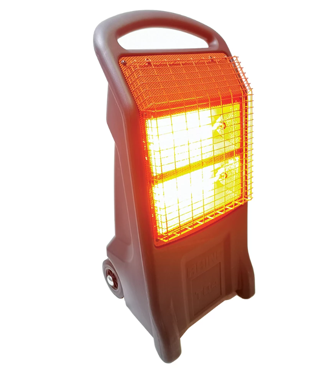 Rhino TQ 4 2.2kW heater, 1100W Ruby Quartz halogen, infra-red lamps with LCD control panel