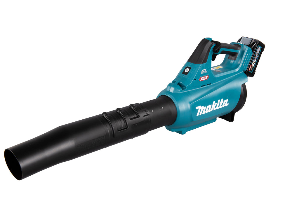 Makita leaf blower on a white background