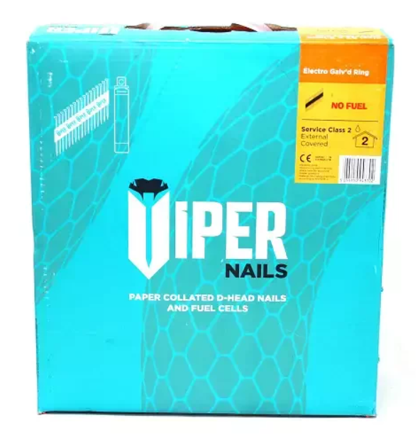 Viper Nails Galvanised Annular Ring – 75 x 3.1mm – No Gas