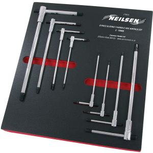 Neilsen CT5613 Hex Wrench Set 8pcs Sliding T-handle 2-10mm