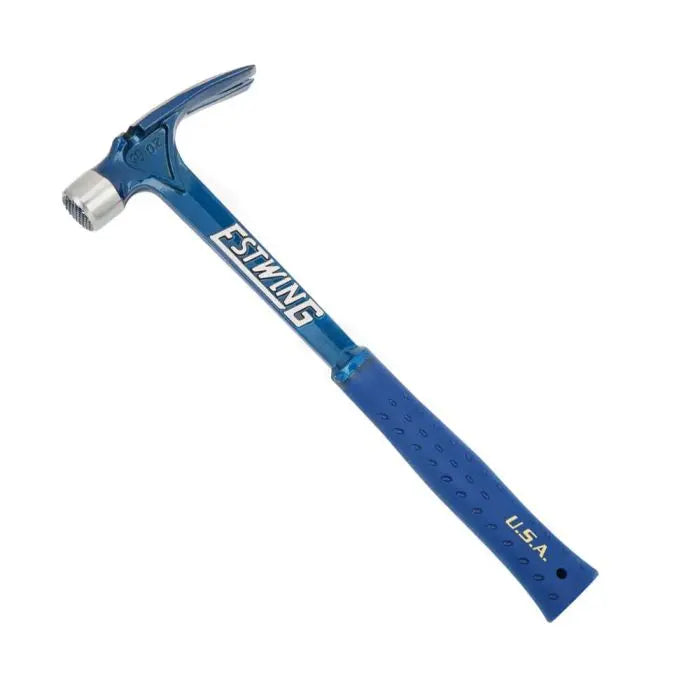 Estwing Framing Hammer Milled Face 19oz - Blue Nylon Grip - Ultra Series E6/19SM