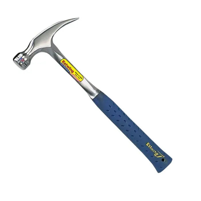 Estwing Hammer Straight Claw Smooth Face 16oz - Blue Nylon Grip - E316S
