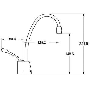 Insinkerator GN1100 Steaming boiling Chrome Hot Tap - Tap only