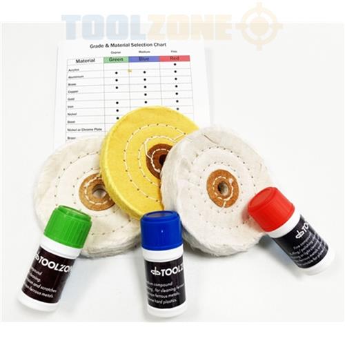 Toolzone 7Pc Hard Metal Polishing Set