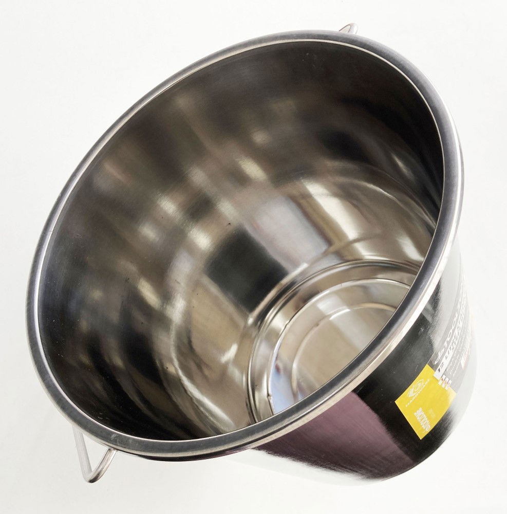 Toolzone 12 Litre Stainless Steel Bucket, Silver