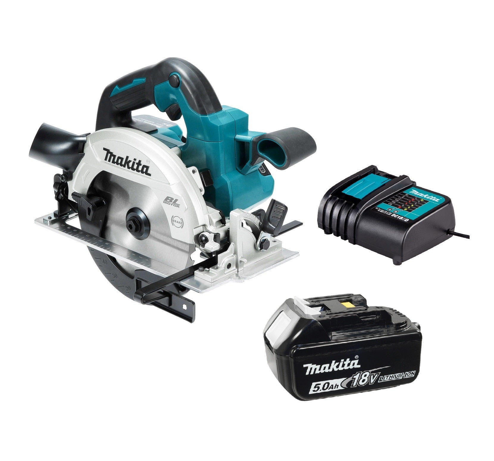 Makita DHS660Z kit 18V Cordless Circular Saw LXT 165mm, 18V 5.0 ah Battery and charger included
