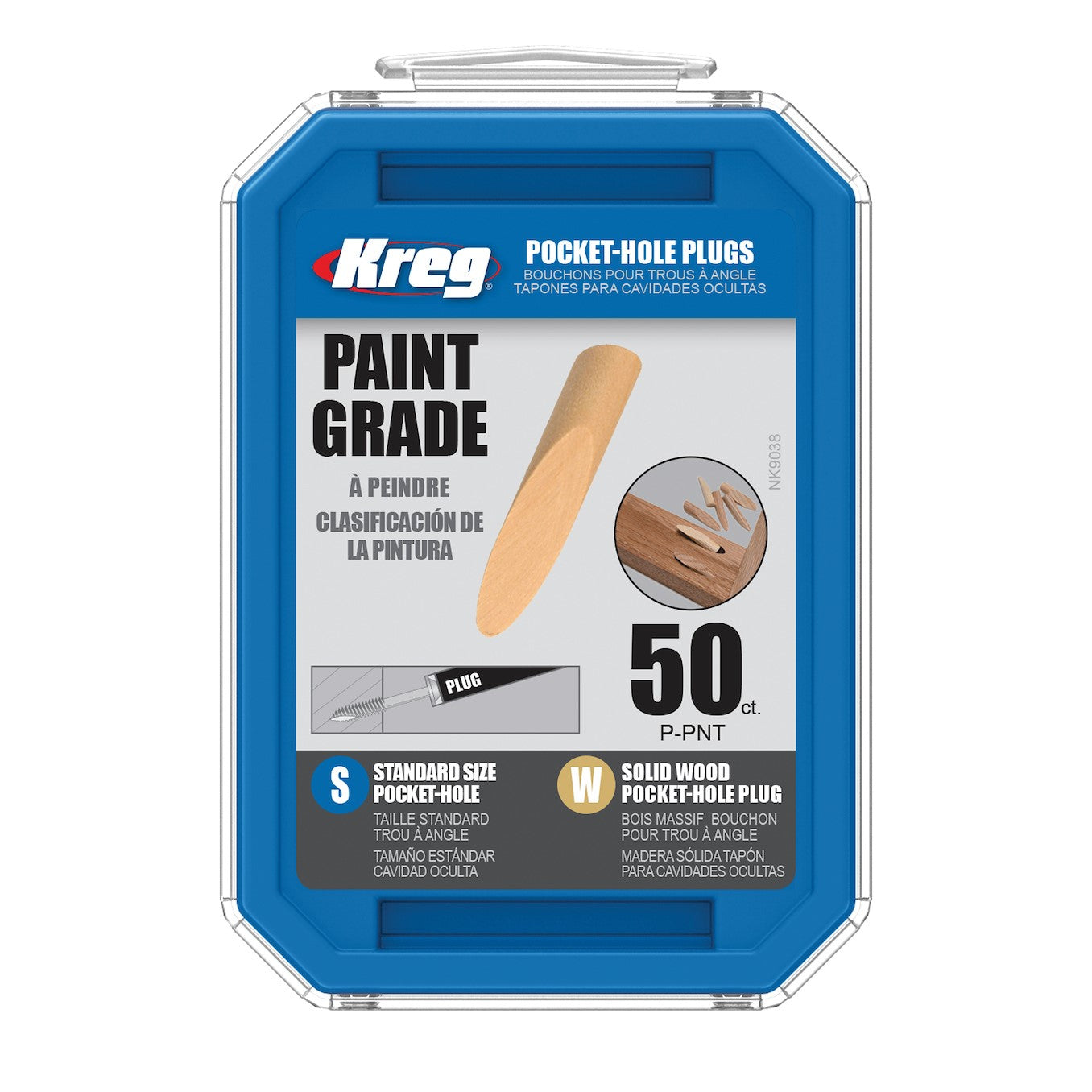 Kreg Paint Grade Plugs – 50 count - P-PNT-INT