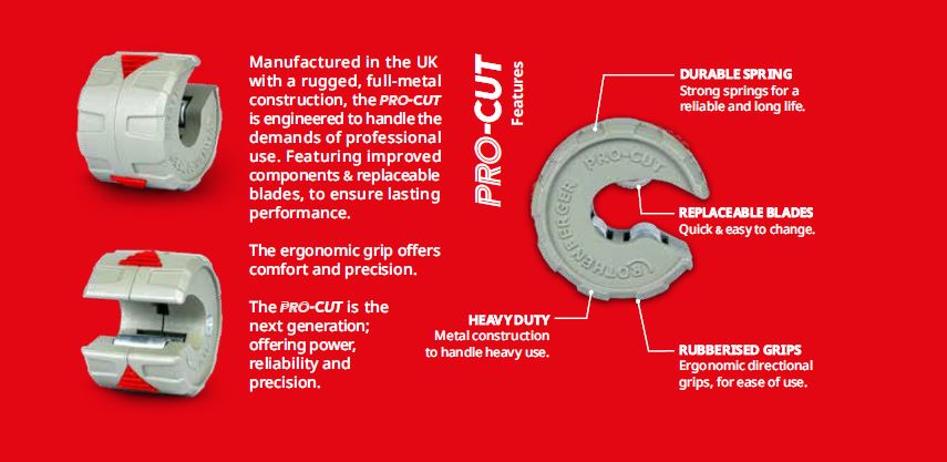Rothenberger Pro -Cut Copper Tube Cutter 15mm & 22mm Twin Pack