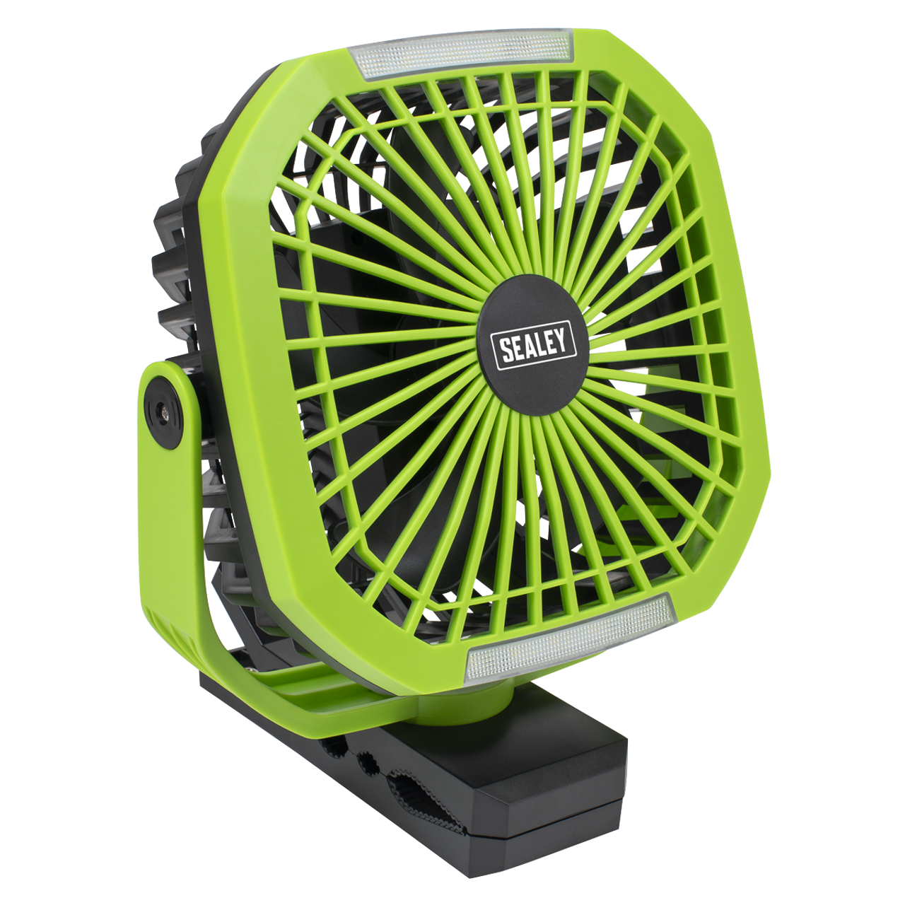 Sealey 4-Speed Portable Clip Fan with Worklight 8"