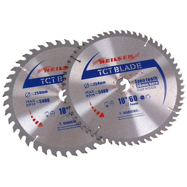 Neilsen Tct Circular Saw Blade 2pc 254mm - CT2521