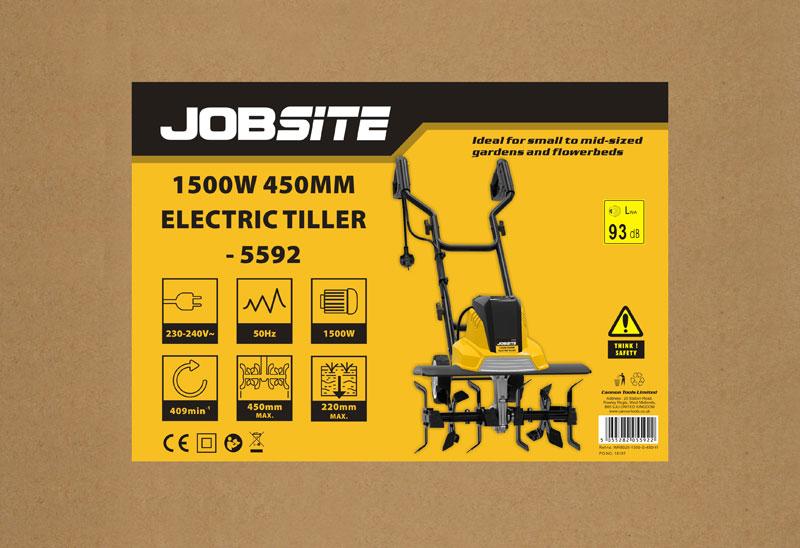 Jobsite 5592 Electric Tiller 1500w 450mm