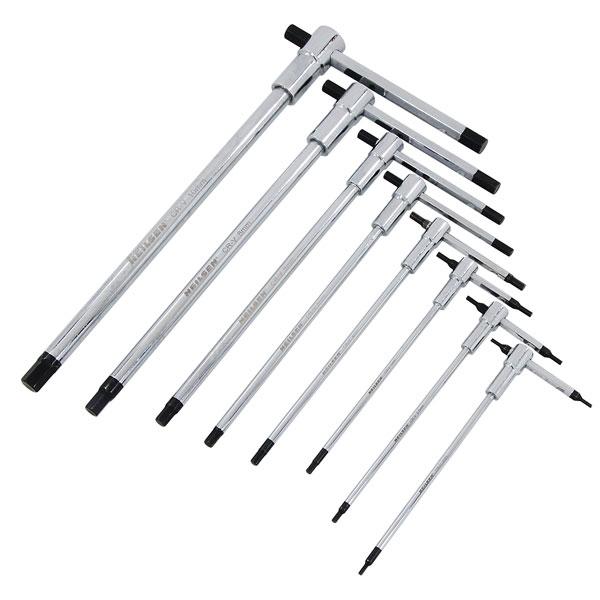 Neilsen CT5613 Hex Wrench Set 8pcs Sliding T-handle 2-10mm