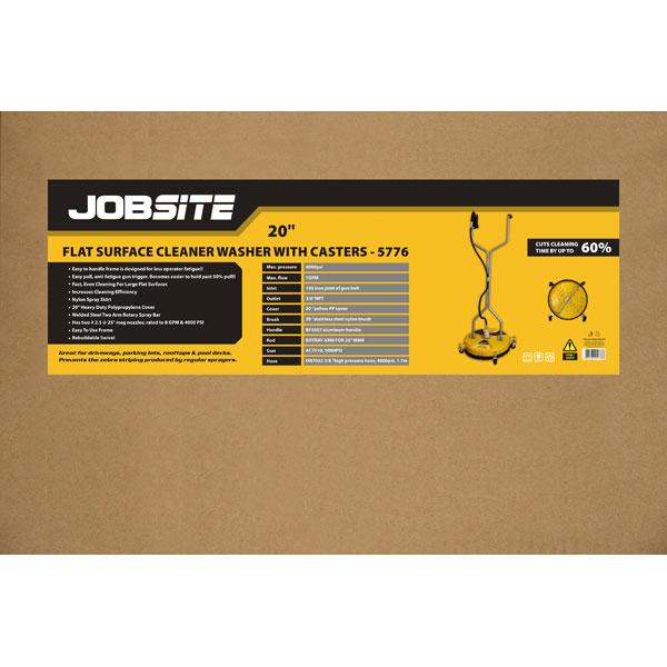 Jobsite 5776 20'' Surface Cleaner Washer With Casters