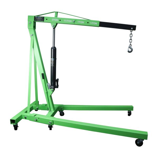 Green hydraulic floor crane
