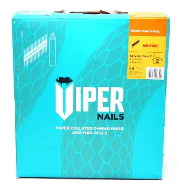 Viper Nails Galvanised Annular Ring – 63 x 3.1mm – No Gas