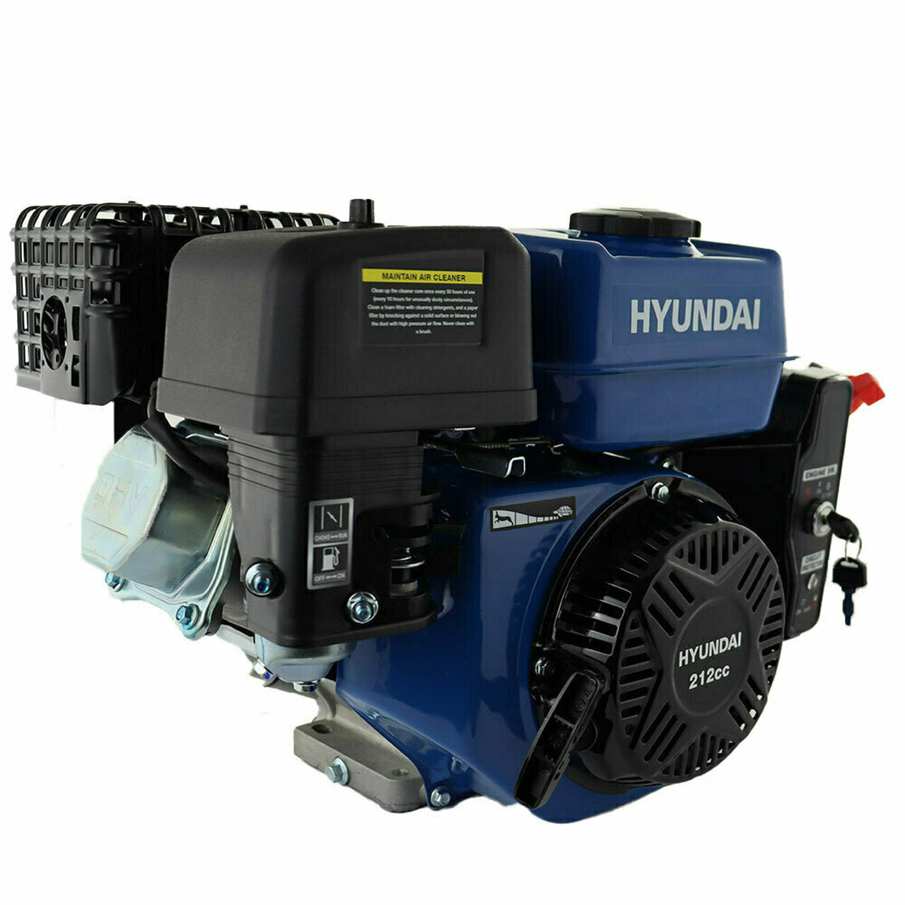 Hyundai-IC210XE-19-Electric-Start-Horizontal-Straight-Shaft-4-Stroke-OHV-Petrol-Engine,-212cc-7hp-¾”-/-19.05mm