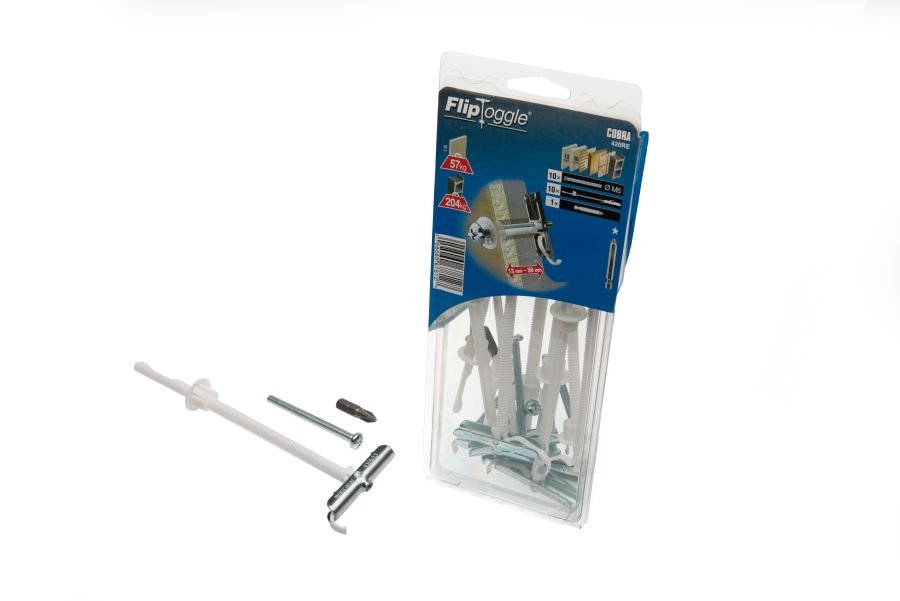 Cobra FlipToggle M5 c/w 60mm Bolt, pack of 10