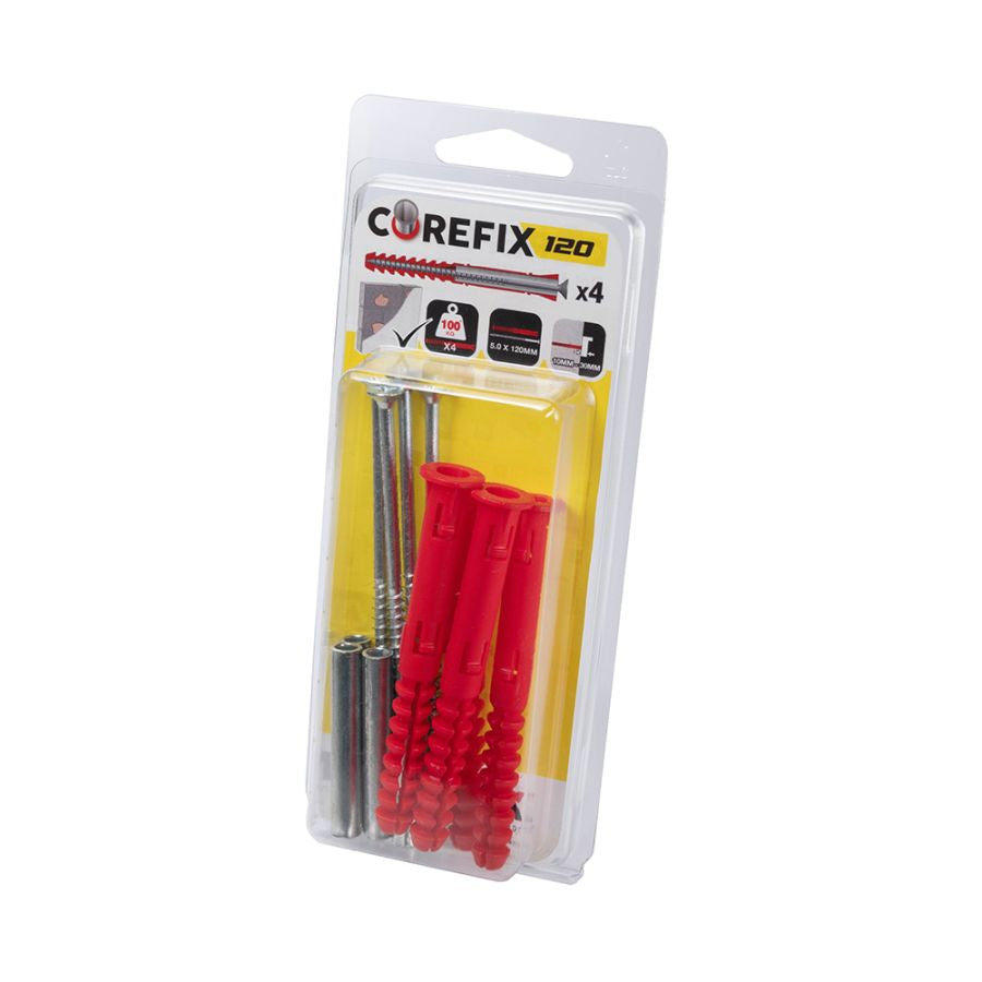 Corefix 120 Dot & Dab Wall Fixing Solution 4 Pack - CFX004P